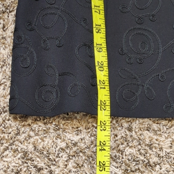 John Meyer Collection womens black swirl embroidered blazer - Picture 12 of 14